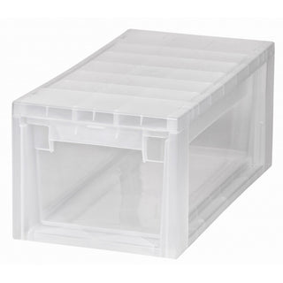 Schubladenbox Größe S, Volumen 7 Liter (weiss, transparent)