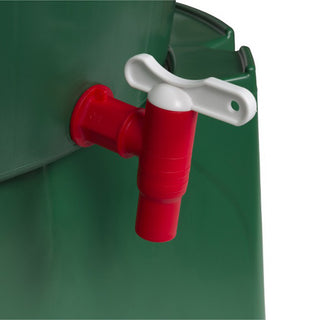 XXL Wassertonne Wassertank mit Hahn, Deckel und Monoblock 310 Liter in Grün