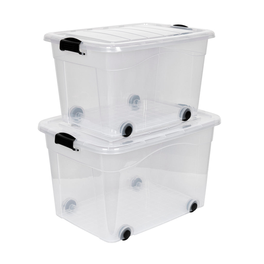 Set: 2 x Roller Box mit Deckel (100 + 60 Liter) – Kreher Technik