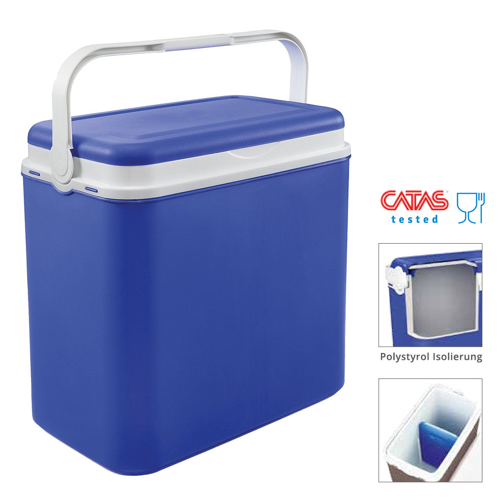 Kühlbox 24 Liter + 2 x 400 ml Kühlakkus (Farbe wählbar) – Kreher Technik
