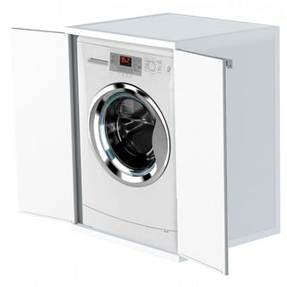 Überbauschrank für Waschmaschine oder Wäschetrockner in Weiß