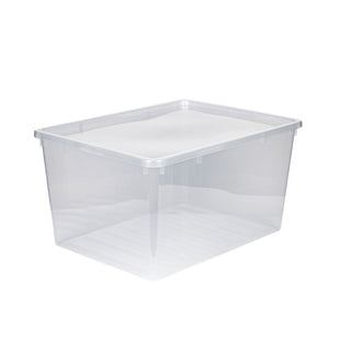 Basic Box mit Deckel, Transparent, 130 Liter