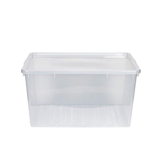 Basic Box mit Deckel, Transparent, 130 Liter