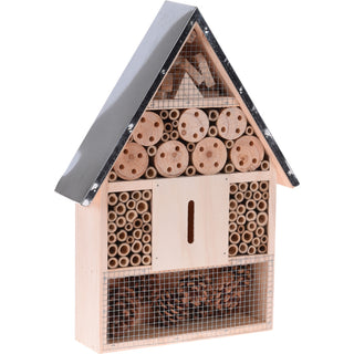 Insektenhotel mit Metalldach (Größe wählbar)